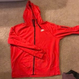 *LASER* Red Nike Zip up